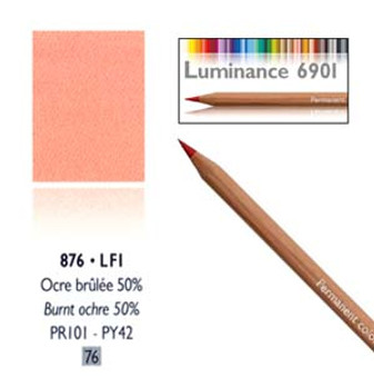 Caran DAche Luminance Colored Pencil Burnt Ochre 50%