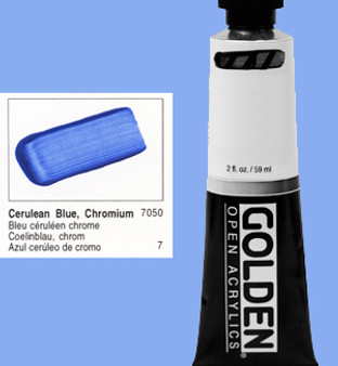 Golden Open Acrylic 2oz Cerulean Blue Chromium