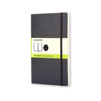 Moleskine Soft Cover Notebook Large Plain Black