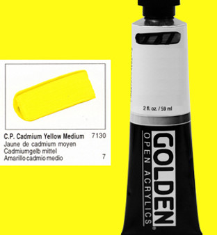 GOLDEN Open Acrylic Paints C.P. Cadmium Yellow Primrose 8 oz