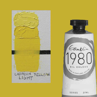 Gamblin 1980 Oil Paint 37ml Cadmium Yellow Light
