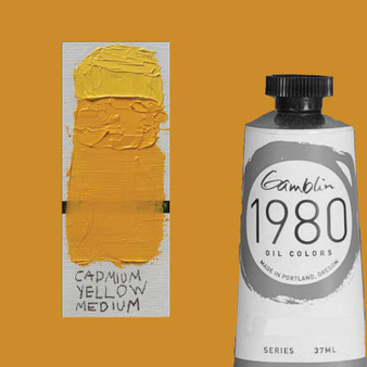 Gamblin 1980 Oil Paint 37ml Cadmium Yellow Medium