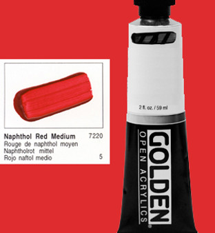 Golden Open Acrylic 2oz Naphthol Red Medium