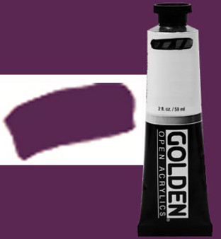 Golden Open Acrylic 2oz Permanent Violet Dark