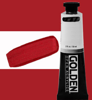 Golden Open Acrylic 2oz Pyrrole Red Dark