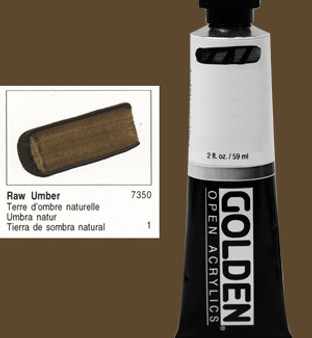 Golden Open Acrylic 2oz Raw Umber