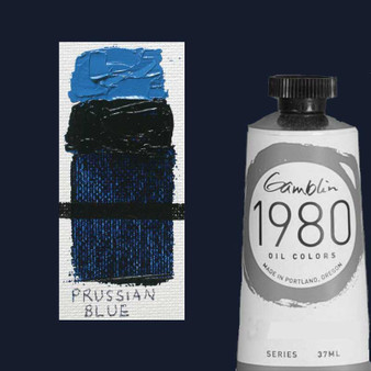 Gamblin 1980 Oil Paint 37ml Prussian Blue