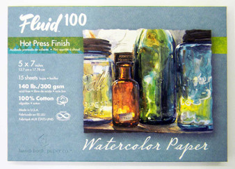 Fluid 100 Pochette 140lb Hot Press 5x7"