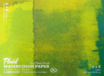 Fluid Watercolor Easy Block Hot Press 6x8