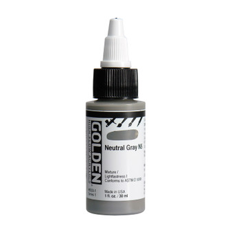 Golden High Flow Acrylic 1oz. Neutral Gray N5