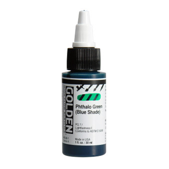 Golden High Flow Acrylic 1oz. Phthalo Green Blue Shade