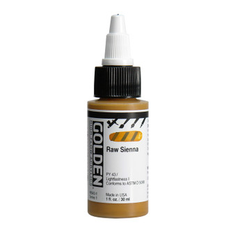 Golden High Flow Acrylic 1oz. Raw Sienna