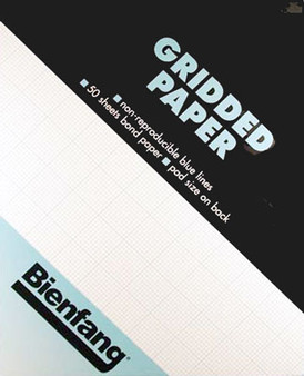 Staedtler Bond Paper 17 x 22 White With Blue Grid 50 Sheets