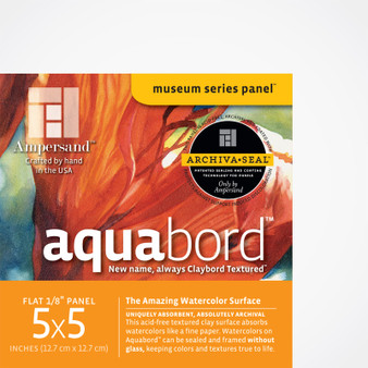 Ampersand Museum Series Aquabord Flat 5x5 4pk