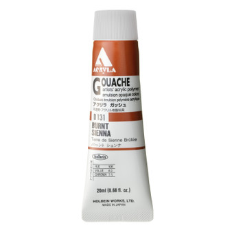 Holbein Acryla Gouache Series 1 20ml: Burnt Sienna