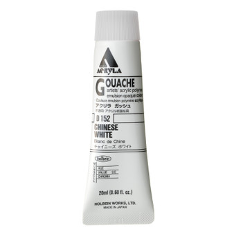 Holbein Acryla Gouache Series 1 20ml: Chinese White