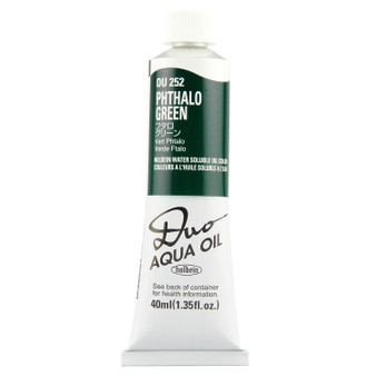 Holbein Duo Aqua Oil Series B 40ml: Phthalo Green