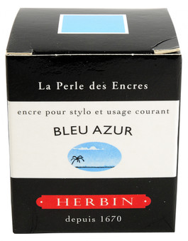 J. Herbin Fountain Pen Ink 30ml Bleu Azur