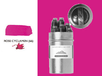 J. Herbin Fountain Pen Ink Cartridges 6pk Rouge Cyclamen