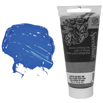 Speedball Water-soluble Block Ink 37cc Blue