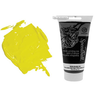Speedball Water-soluble Block Ink 75cc Yellow