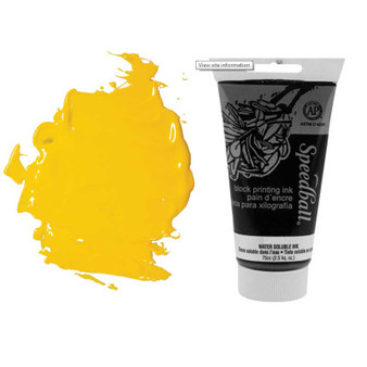 Speedball Water-soluble Block Ink 75cc Dark Yellow