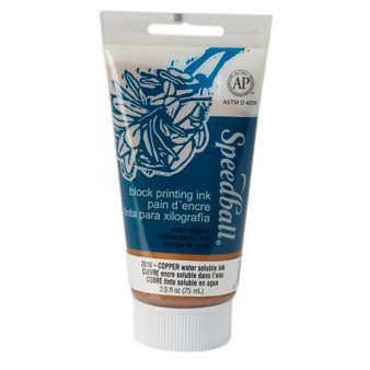 Speedball Water-soluble Block Ink 75cc Copper