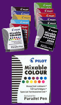 Pilot Parallel Pen Cartridge 6pk Violet