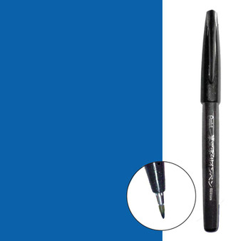 Pentel Sign Pen Brush Tip Blue