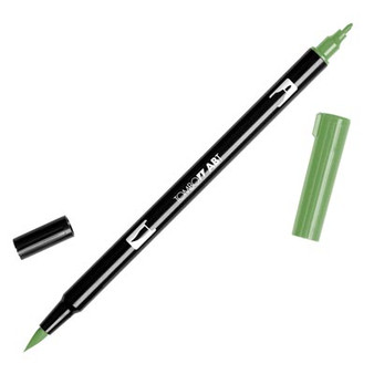 Tombow Dual Brush Marker Dark Olive