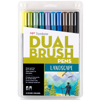 Tombow Dual Brush Marker 10 Set Landscape