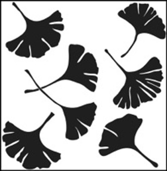 The Crafter's Workshop Stencil Template 6x6" Gingko