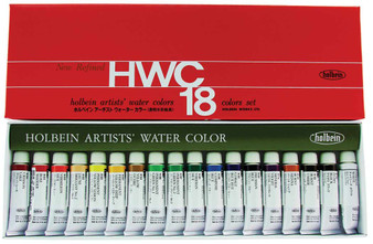 Holbein Watercolor Set of 18 Colors 5ml