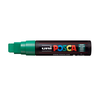 POSCA Paint Marker, PC-17K Extra Broad Rectangular Chisel, White