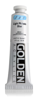 Golden Acrylic Heavy Body 2oz Light Phthalo Blue