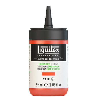 Liquitex Acrylic Gouache 2oz Bottle Cadmium-Free Red Light