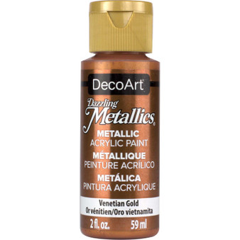 Americana Gloss Enamels Acrylic Paint – 2 Oz (59 Ml), Farbe Glorious Gold, Glänzend, Ofenfest
