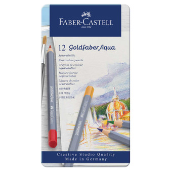 Faber-Castell Goldfaber Watercolor Pencil Tin Set of 12