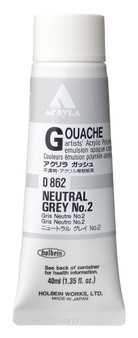 Holbein Acryla Gouache 40ml Neutral Grey #2