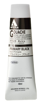 Holbein Acryla Gouache 40ml Primary Black