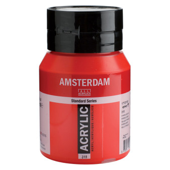 Amsterdam Acrylic 500ml Jar Pyrrole Red