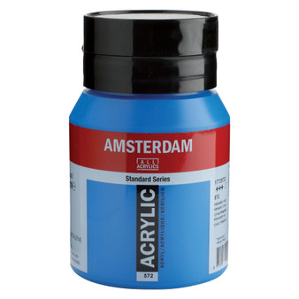 Amsterdam Acrylic 500ml Jar Primary Cyan