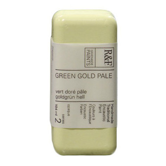 R&F Encaustic Paint 104ml Green Gold Pale