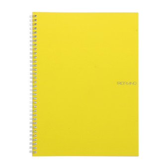 Fabriano EcoQua Spiral-bound Blank Paper 8.2"x 11.7" Lemon