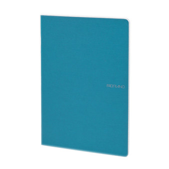 Fabriano EcoQua Notebook Staple-bound Grid Paper 8.25"x 11.7" Turquoise