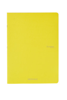 Fabriano EcoQua Notebook Staple-bound Grid Paper 8.25"x 11.7" Yellow