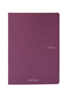 Fabriano EcoQua Notebook Staple-bound Grid Paper 8.25"x 11.7" Wine