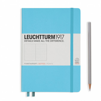 Leuchtturm 1917 Hardcover Medium Notebook Dotted Ice Blue