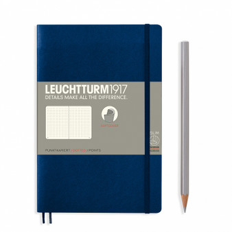 Leuchtturm 1917 Soft Cover Notebook B6 Dotted Navy