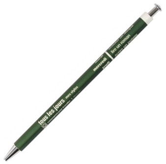 Mark's Tous les Jours French Days Needlepoint .5mm Ballpoint Pen Olive